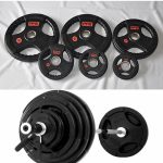 Olympic 300lb Tri-Grip Deluxe Rubber Plate Set