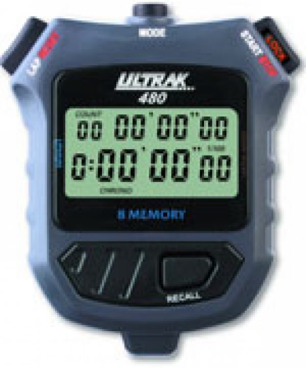 ULTRAK 480 Stopwatch - 8 Lap Memory